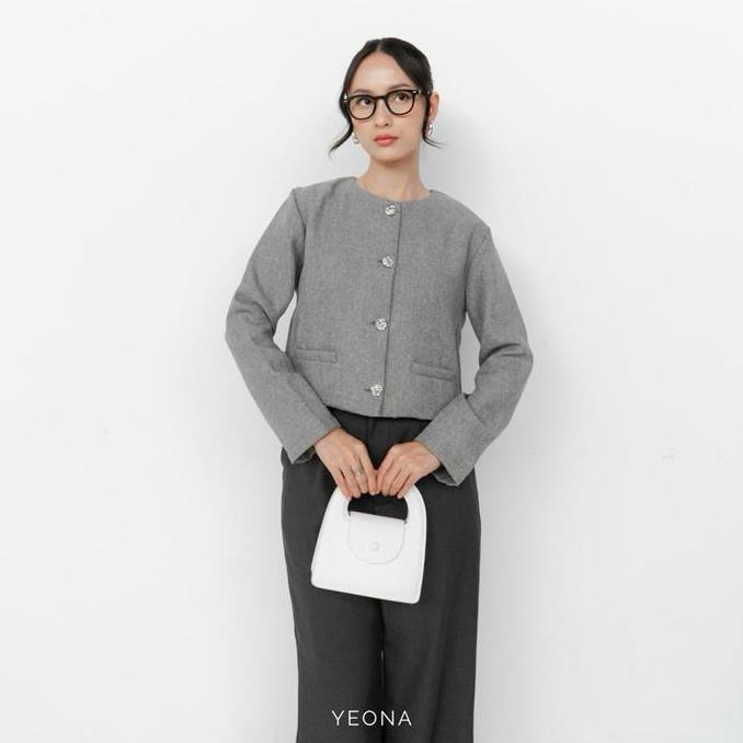 Momi- Yeona - Clove Blazer | Semi Tweed Blazer