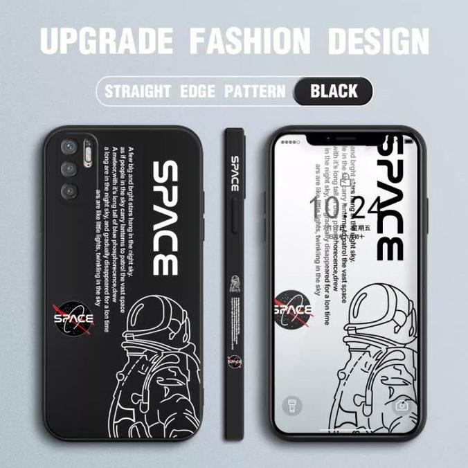 Case  untuk Poco M3 PRO 5G SPACE NASA Cartoon Fashion Softcase Gambar