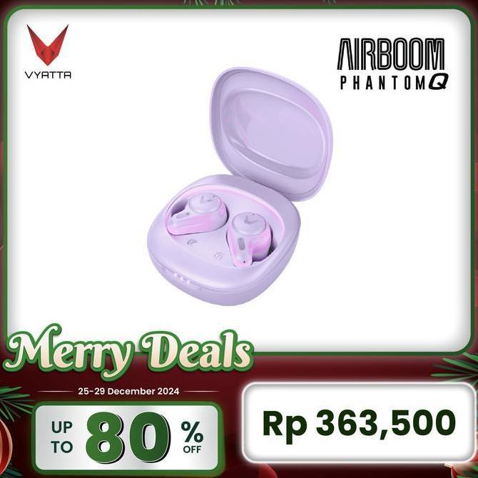 VYATTA AIRBOOM PHANTOM Q TWS BLUETOOTH HEADSET EARPHONE GAMING FS