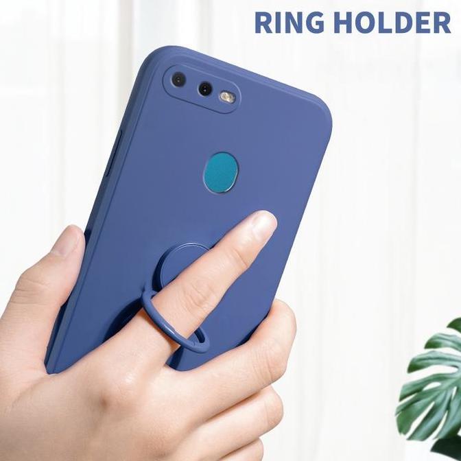 case   untuk Oppo A5S A12 A7 Case Candy Ring Stand Bracket Holder TALI