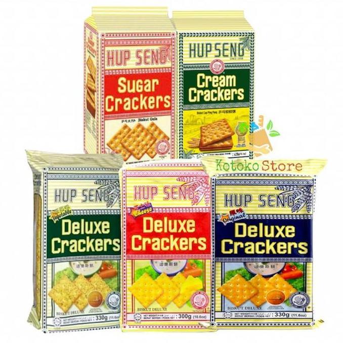 Ready  Hup Seng Cream Crackers / Hup Seng Biskuit Asin Cap Ping Pong