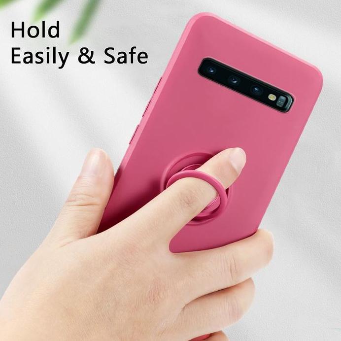 case  untuk Samsung S10 / S10 PLUS Case Candy Ring Stand Bracket Holder free TALI