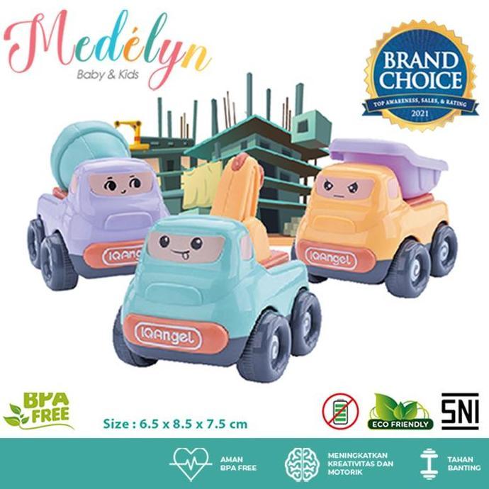 Wasingten- Medelyn Mobil Mobil An Anak Truk Lucu Bisa Jalan Tanpa Batre [Tahan Banting] Mainan Anak 