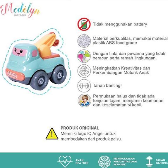 Wasingten- Medelyn Mainan Anak Mobil Kendaraan Lucu Bisa Jalan Tahan Banting Abs Eco Friendly Bpa Fr