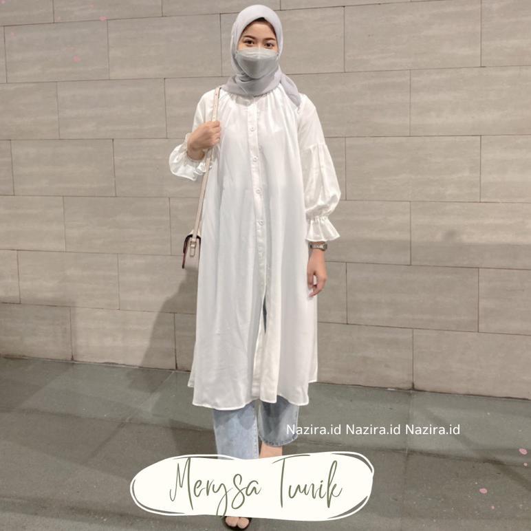 DISKON ZR SLIT TUNIK - AQILA SLIT TUNIK BELAH SAMPING LONG JUMBO WANITA TERBARU