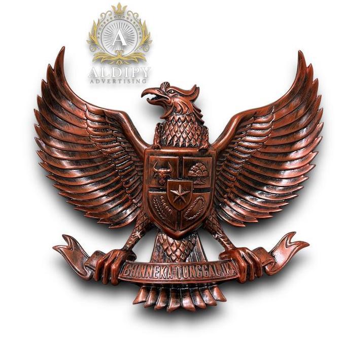TERLARIS - Lambang Patung Burung Garuda Pancasila FIBER UKURAN 50cm Perunggu