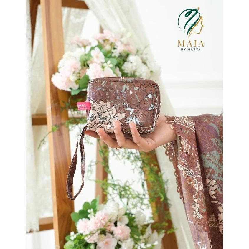Wkwkpop- Mukena Sarah Motif Terbaru Mukena Travelling Mini Pouch Mini Jumbo Size Lasser Cut Mukena D