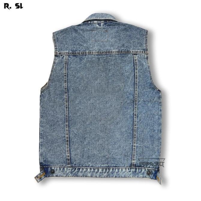 pengiriman cepat JAKET JEANS ROMPI PRIA/ROMPI DENIM/VEST/JAKET ROMPI/DESAIN CASUAL99,9%