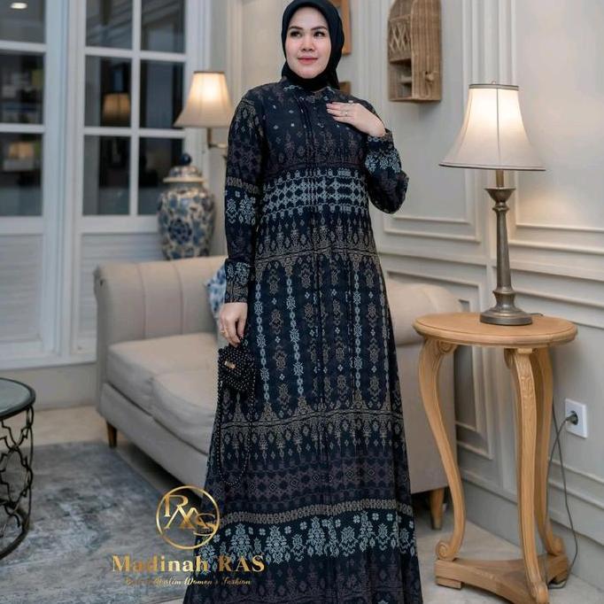 Clara Dress Daily Gamis Simpel Elegant Original Madinah Ras