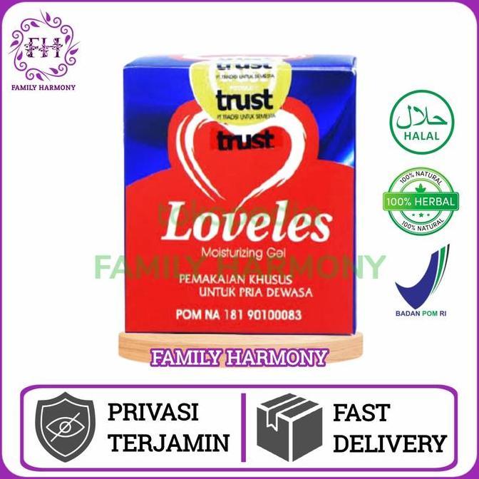 Terlaris Loveles Mouisturizing Gel 100% Original Obat Oles Herbal Kuat Pria happy shopping kak