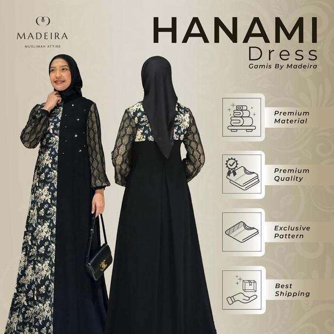 Gamis Mewah Premium - Madeira.Id - Hanami Dress (Beige)
