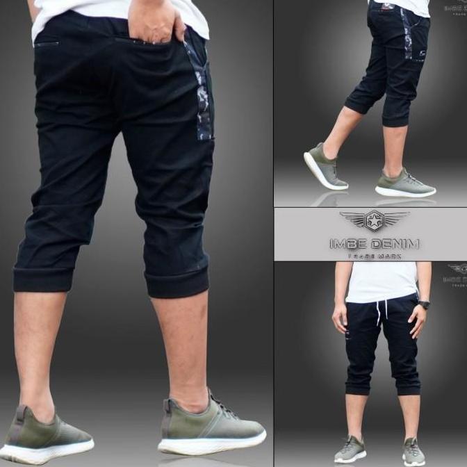 CELANA PENDEK PRIA JOGER 3/4-CELANA JOGER CARGO PENDEK-CELANA GOWES