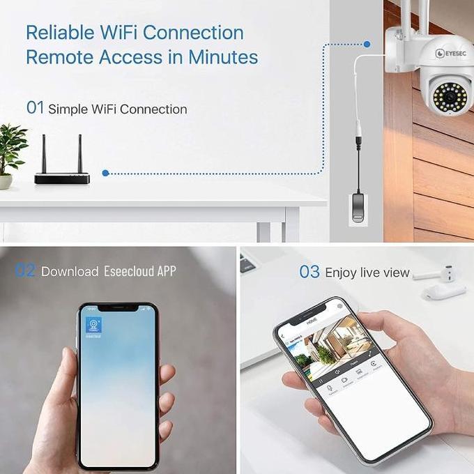23Daggdedet - Eyesec Cctv Outdoor 18P Ip66 Stc Ip Camera Cctv Wifi App Eseecloud