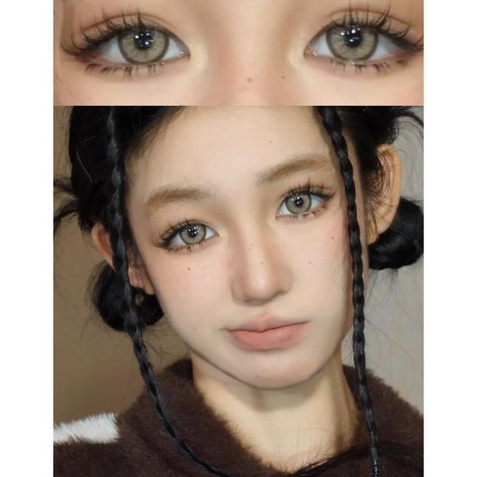 Ayebyt- Beautylens Softlens Cat Eye Totem Natural Brown 14.5Mm Lensa Kontak 6 Bulan Non-Medis