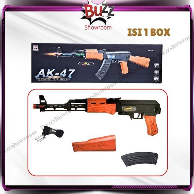 Zz99- Tembakan Anak Sniper Ak47 Mainan Pistol Senjata Infrared Ak 47