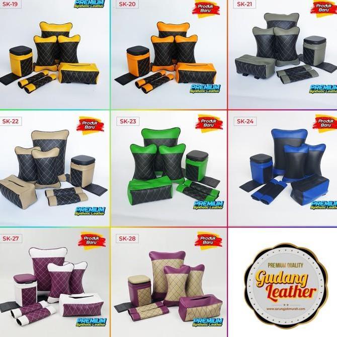 Set bantal mobil / bantal kulit mobil