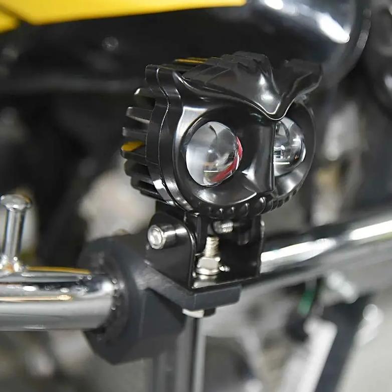 Abimanyu - Prilie - Ter-46 Led Sepeda Motor Lampu Kabut Mengemudi Sepeda Motor Lampu 12V Warna Ganda