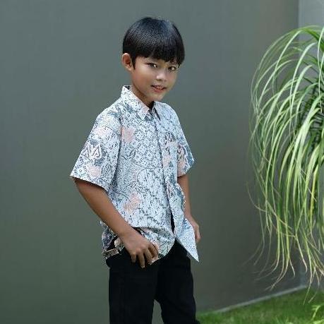 BATIK TRUSMI Atasan Hem Anak Laki-Laki Motif Kombinasi Pastel BNA (TERBAIK) (TERBARU) (TERMURAH)