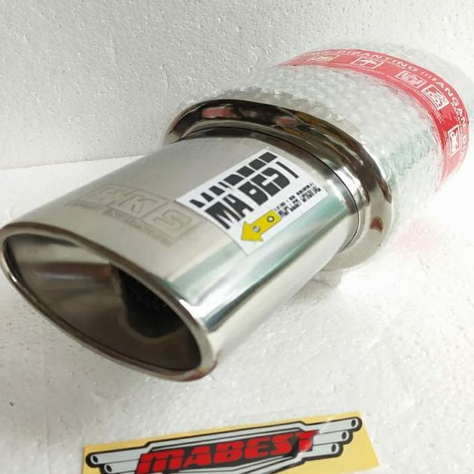 KNALPOT MOBIL HKS OVAL STAINLESS ORIGINAL DAN TERPERCAYA
