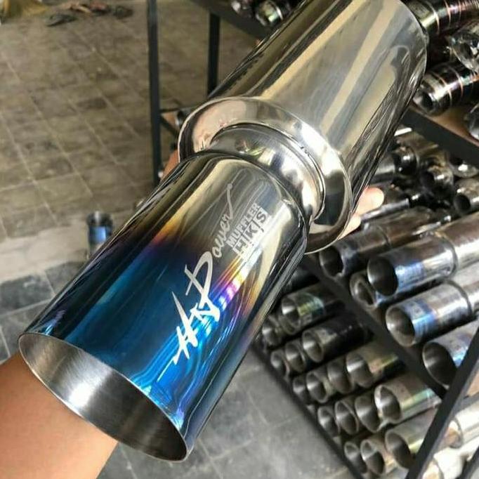 KNALPOT MOBIL HKS HIPOWER BIRU ORIGINAL DAN TERPERCAYA