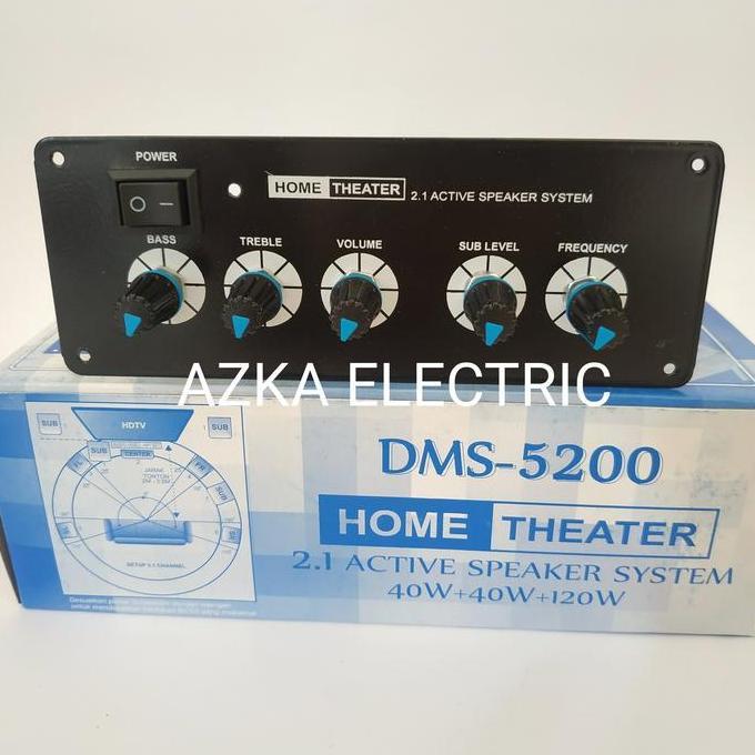 Kit Power Amplifier Speaker Aktif 2.1 Channel DMS 5200 BARU