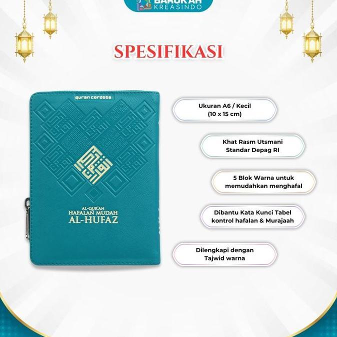 Al Quran Hafalan Al Hufaz A6 Custom Nama Resleting Tajwid Berwarna Terjemahan Alquran Dan Terjemah L