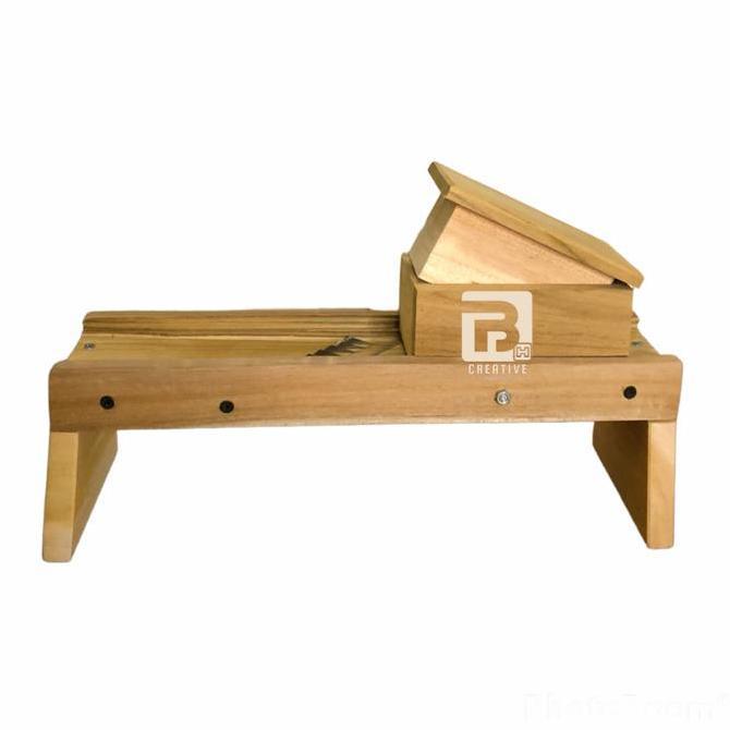 Pengiris Model Stik Mustofa Pemotong Kentang Kayu Jati