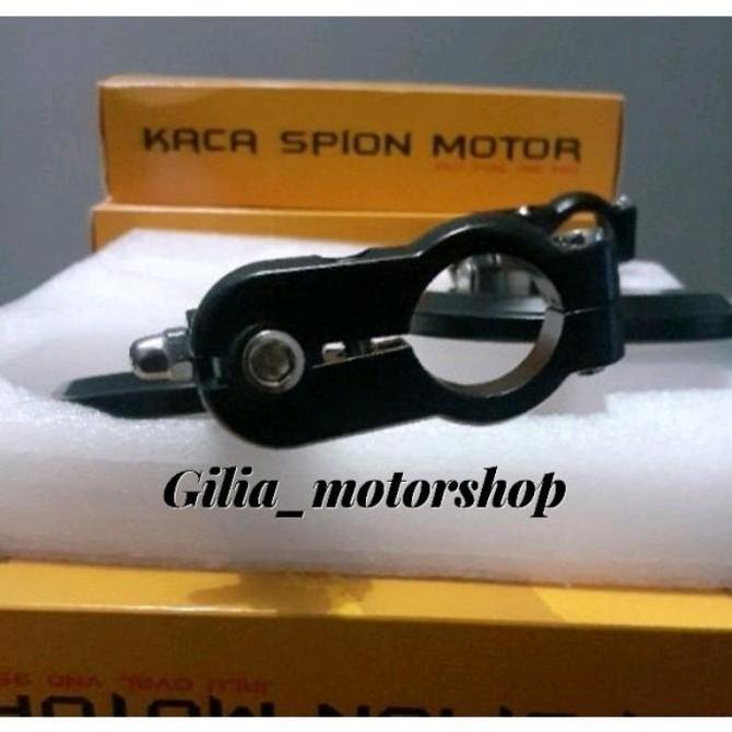 Spion Motor Bulat Jepit Stang Spion Kaca Bening supermoto Vnd Trail