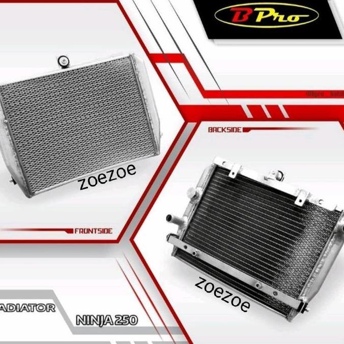 RADIATOR BPRO NINJA 250 FI RADIATOR NINJA 250 KARBU ORIGINAL