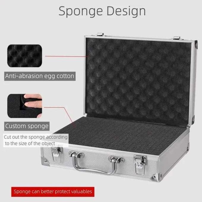 Hardcase Aluminium Portable Serbaguna - Kotak Penyimpanan Alat, Kamera, Elektronik, Makeup, Koleksi,