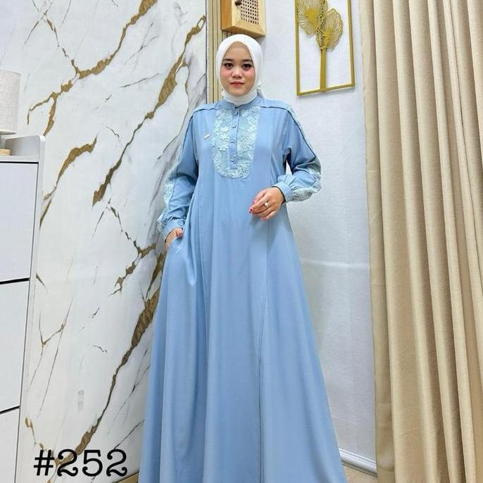 Murah NEW ARRIVAL  GAMIS JASMINE MIX RAJUT IMPOR BY MISSRERESTORE Muslim Dress Wanita Non COD