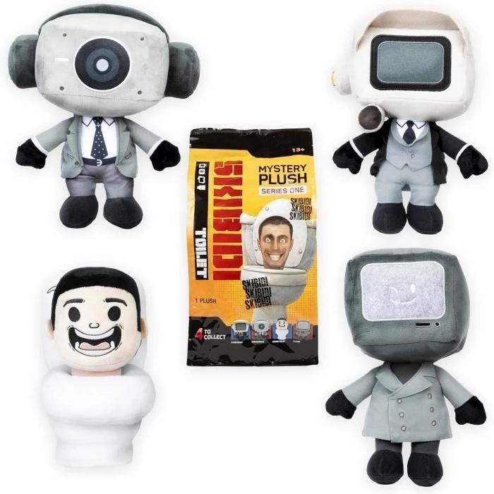 SKIBIDI Toilet Mystery Plush Collectible Plush, All-New Collectibles, Officially Licensed Toilet Mer