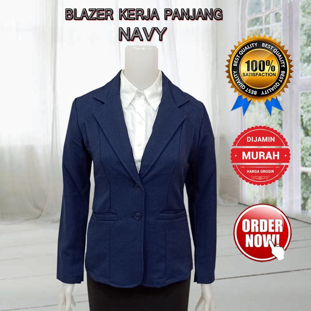 Termurah Blezer Kerja Wanita Formal Kantor Wanita Premium Atasan Jas Blazer Cewek Kantor Model Slimf