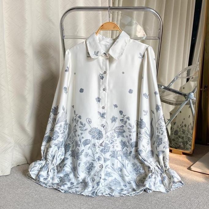 Claudia Pattern Blouse | Blouse motif Blouse sateen satin