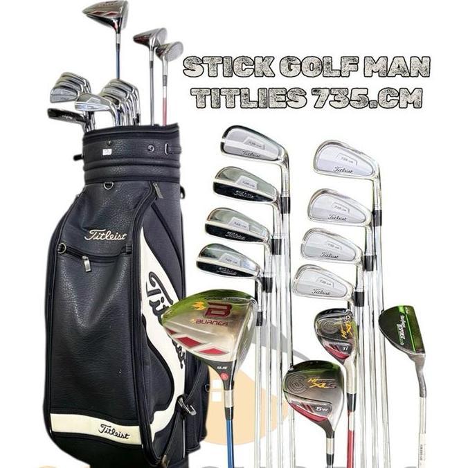 Stick Golf Man Titleis 735MC Shaft Steel Flek Stiff Set Stick Golf Second Fullset Bag