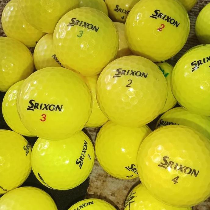 bola golf second srixon yellow mix