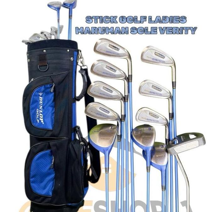 Stick Golf Ladies Maruman Sole Verity Shaft Graphite Flek Ladies Fullset Bag Golf