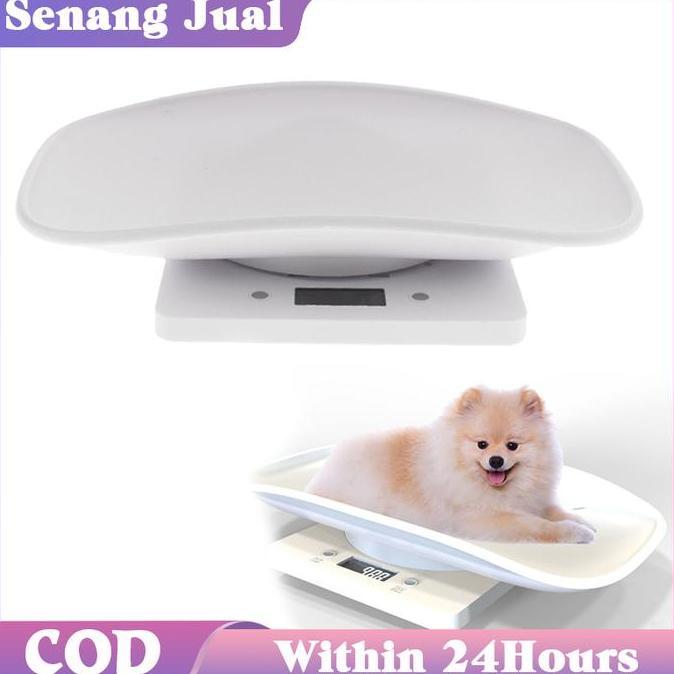 YORKSHIREY 10kg/1g Timbangan Digital LCD Skala Multifungsi Timbangan Kucing Anjing Hewan Peliharaan