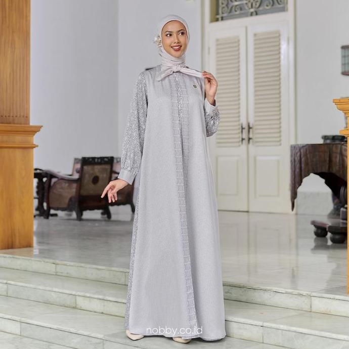 Nobby Arumya Kaftan Gamis Wanita Dewasa Bahan Soft Heavy Silk Series Kaftan Lebaran Series (TERBAIK)
