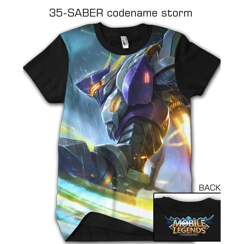 KAOS MOBILE LEGENDS HERO,ALUCARD,KAGURA,SABER,MIYA,LUNOX,ZILONG,GUISON