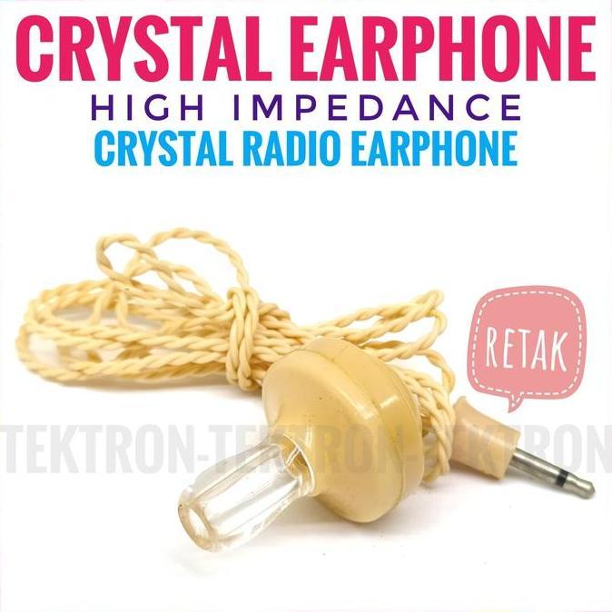 (1) Crystal Radio Earphone High Impedance Radio Angin earpiece kristal tek70n Ayo Order