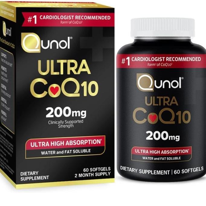 Qunol Coq10 200Mg Softgels, Ultra Coq10 - Ultra High Absorption Coenzy 60 Softgels _Vibes