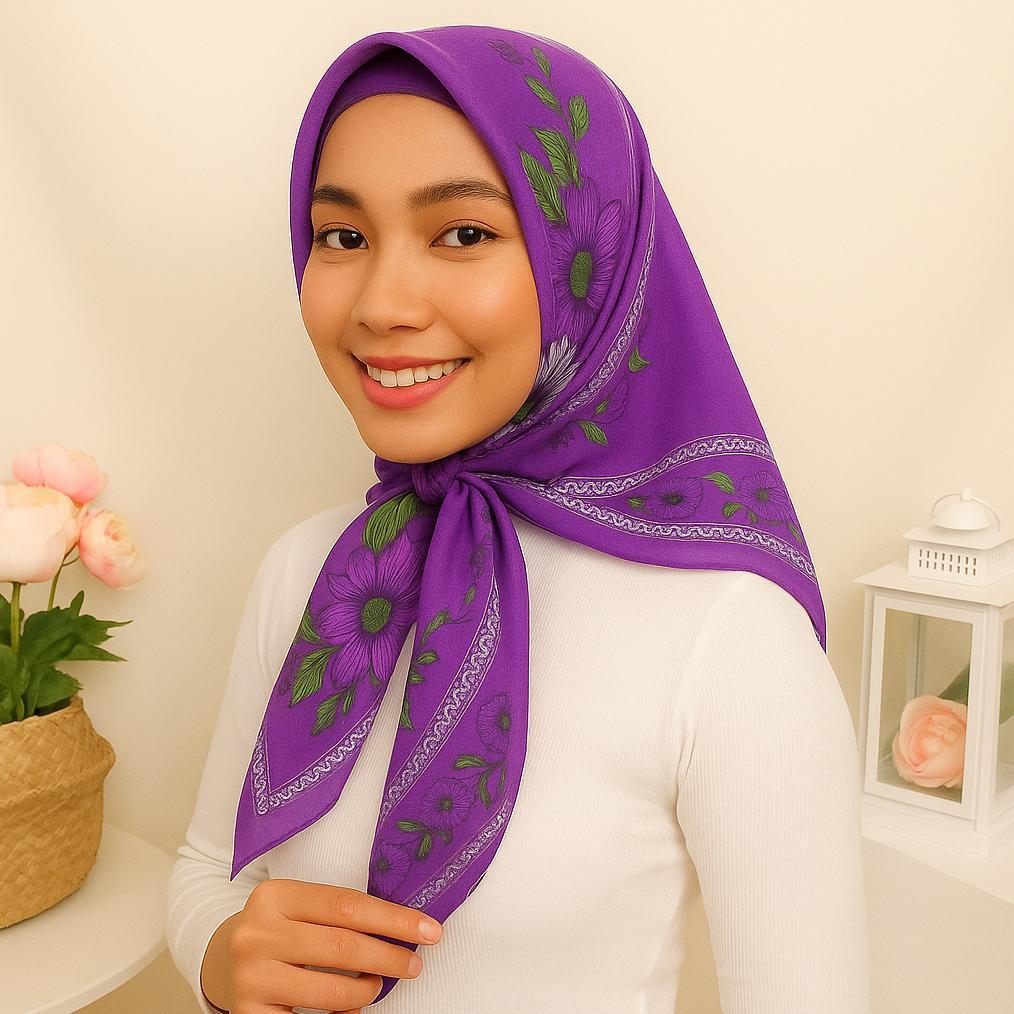DISKON Kerudung Segi Empat CTS Turkey 1 lusin isi 12pcs
