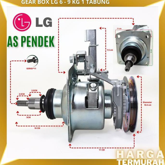 TERBARU - GEAR BOX MESIN CUCI LG 1 TABUNG | GEAR BOX AUTOMATIC LG | GEAR BOX LG