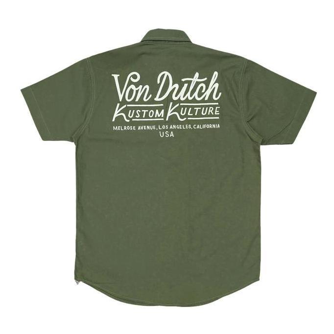 Von Dutch Workshirt 1621 Army Green (TERBAIK) (TERBARU) (TERMURAH)