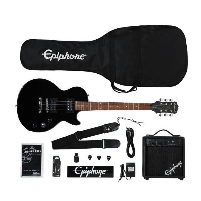E.G. Epiphone Les Paul Player Pack  Ebony PPEG-EGL1EBCH1-EU BMJ (TERBAIK) (TERBARU) (TERMURAH)
