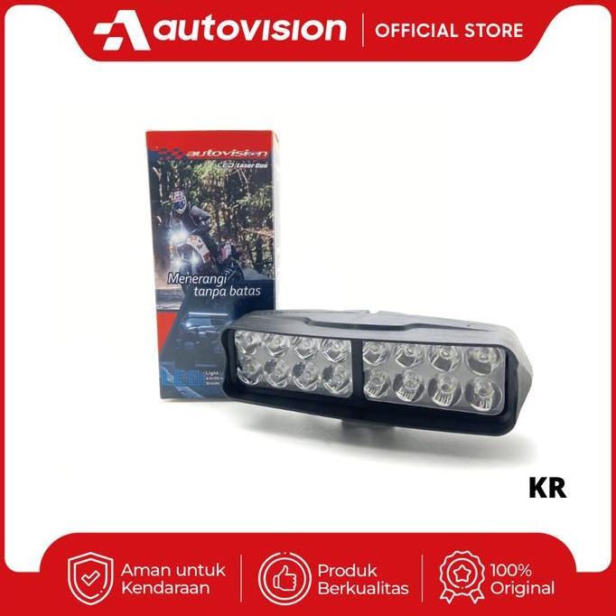 TERMURAH - Lampu Motor LED Laser Gun Sigma 12-30W Autovision