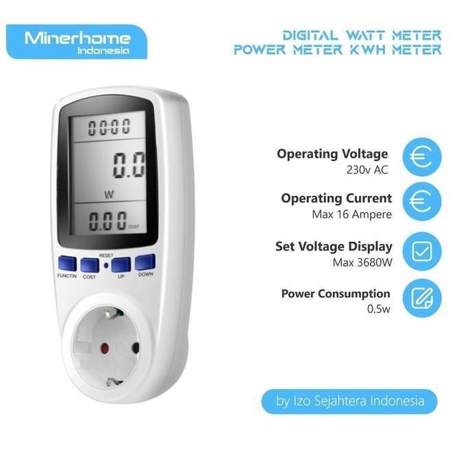 TERBARU - Ampere Meter Digital KWH Meter