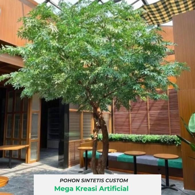 Terlaris Pohon Hias Maple Tinggi 3 Meter Daun Rimbun - Pohon Maple Jepang - Pohon Maple Plastik