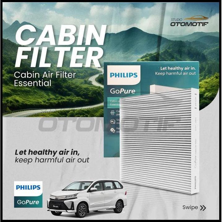 GRATIS ONGKIR PHILIPS GOPURE FILTER AC AVANZA XENIA VELOZ 2011-2015 KABIN D1111 